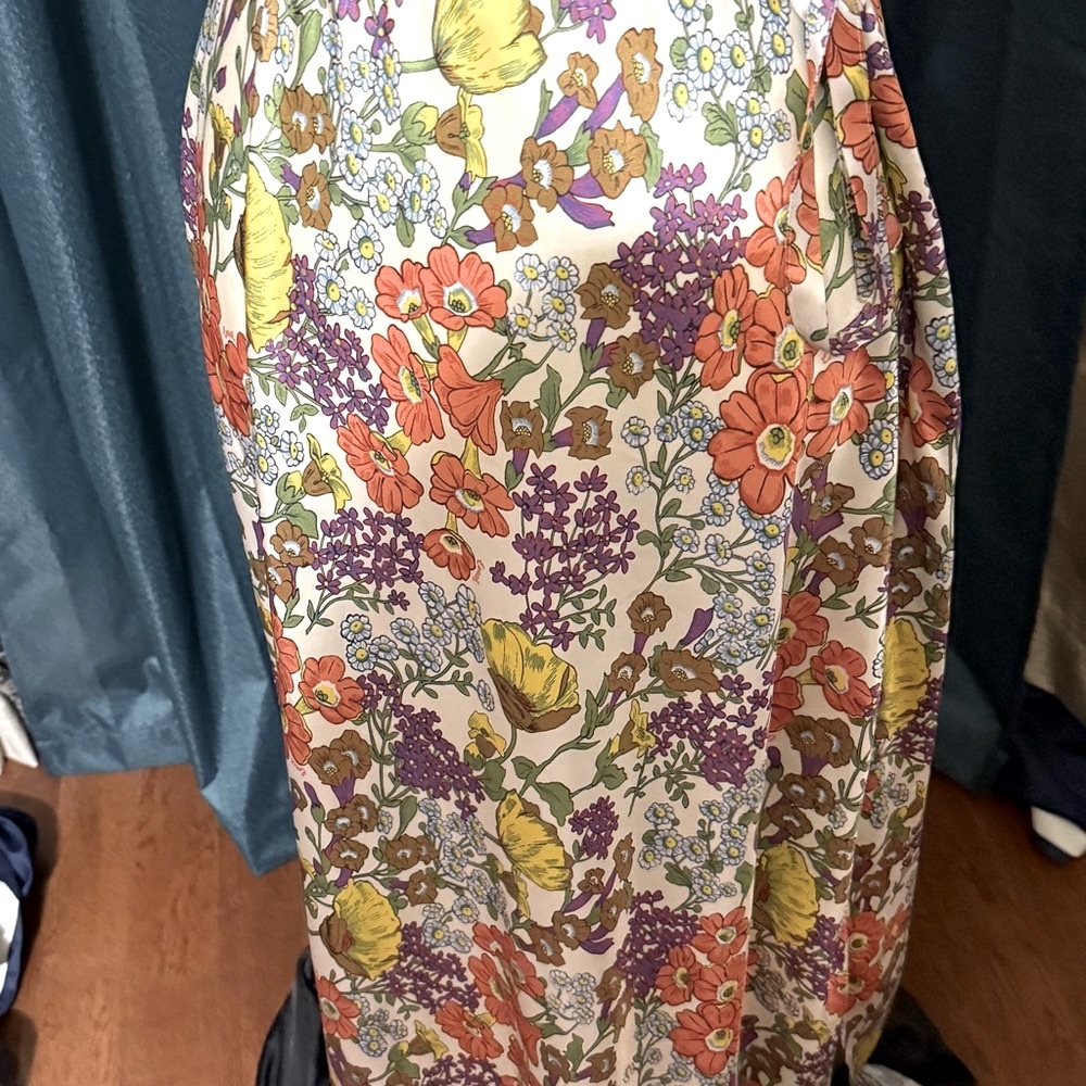 Coach Womens 100 % silk summer Midi Dress xl NWT spring summer XL - Picture 9 of 15